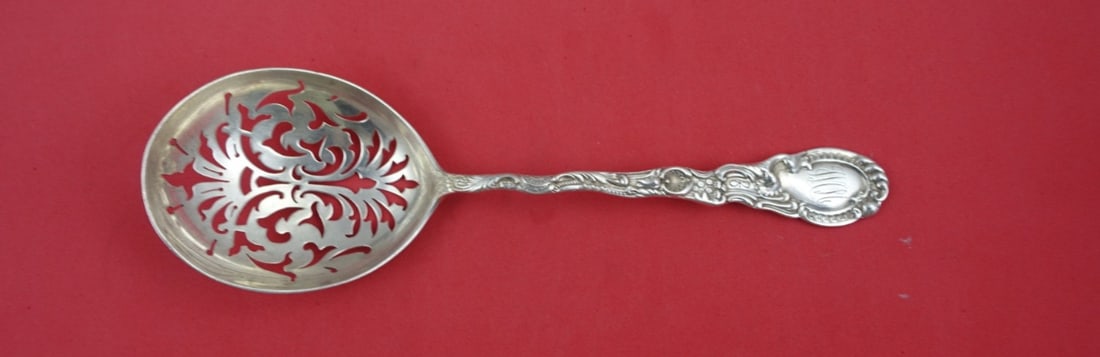 Durgin Louis XV Sterling Silver Ice Spoon 8.5 Inch Monogrammed (1 of 2)