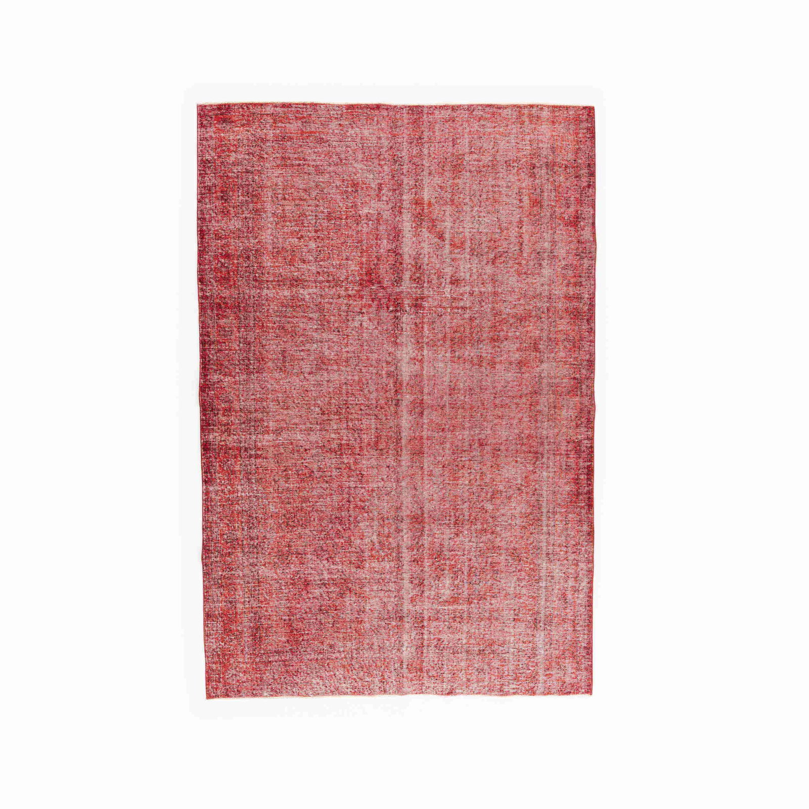 Vintage Handmade Wool on Cotton Carpet 78x116.9: Vintage Handmade Wool on Cotton Carpet 78x116.9 This authentic handmade vintage carpet features a beautiful wool on cotton construction, showcasing exquisite craftsmanship. The double knots in the wea