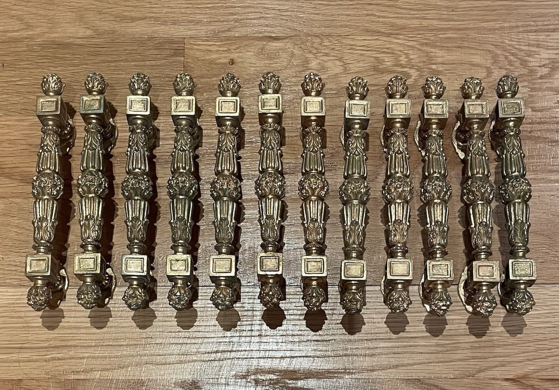 Set of 12 Spain Bronze Door Handles 1900s (1 of 12)