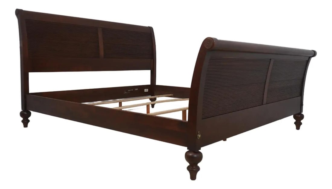 King Sleigh Bed British Classics Collection Wood 81w Ethan Allen (1 of 10)