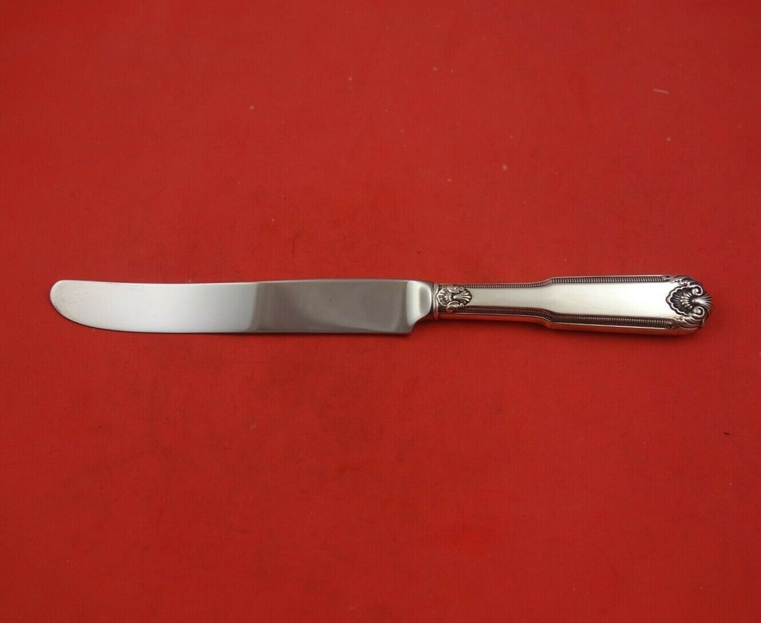 International Sterling Silver Whitehall Dinner Knife 9 5/8 Inch: International Sterling Silver Whitehall Dinner Knife 9 5/8 Inch This elegant Whitehall dinner knife from International Sterling features a beautifully crafted sterling silver hollow handle paired with