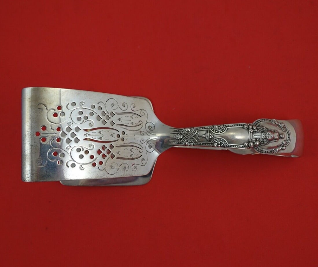 Tiffany & Co Renaissance Sterling Silver Asparagus Tongs 7.5" (1 of 2)