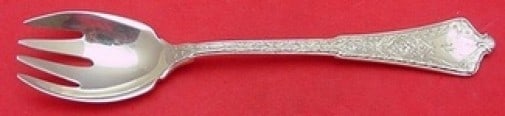 Tiffany & Co. Persian Sterling Silver Ice Cream Fork 6": Tiffany & Co. Persian Sterling Silver Ice Cream Fork 6" Indulge in a piece of history with this exquisite Persian Ice Cream Fork by Tiffany & Co. Crafted from high-quality sterling silver, this fork s