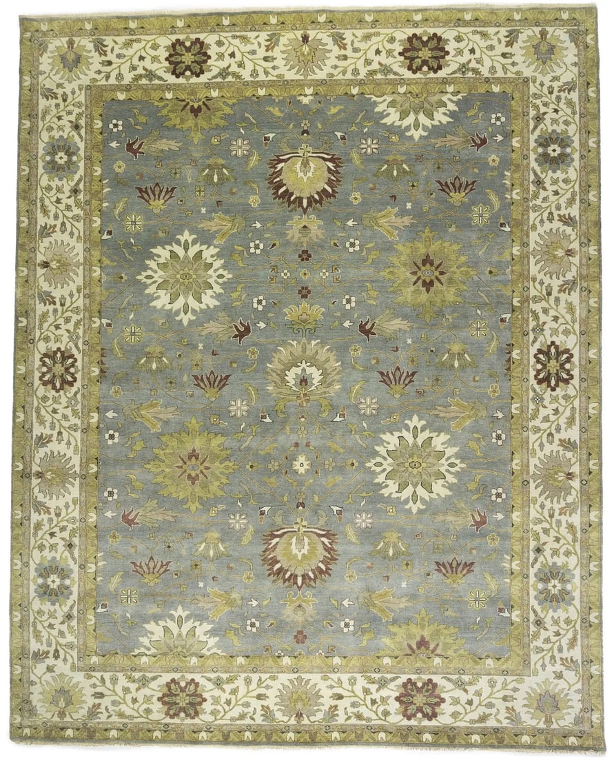 12 x 15 ft Vintage Floral Hand-Knotted Wool Osh Chobi Rug: 12 x 15 ft Vintage Floral Hand-Knotted Wool Osh Chobi Rug Enhance your living space with this stunning 12X15 ft Extra Large Osh Chobi Oriental Rug, showcasing a beautiful vintage floral design. This a