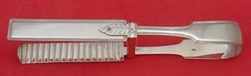 Yoke Style Sterling Silver Asparagus Serving Tong Elegant Design (1 of 1)