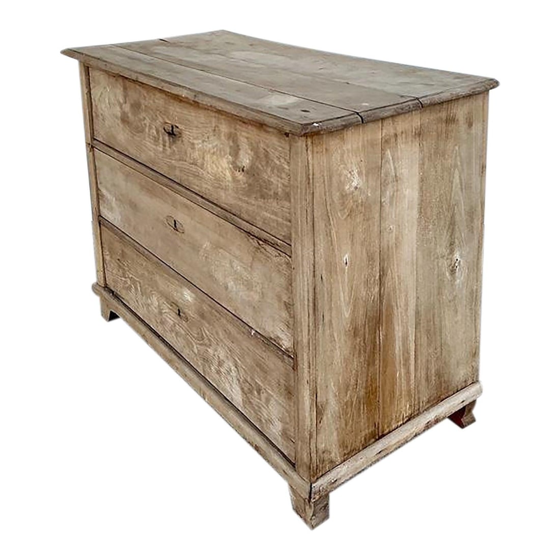 Pine Biedermeier Style Dresser with 3 Drawers (1 of 10)