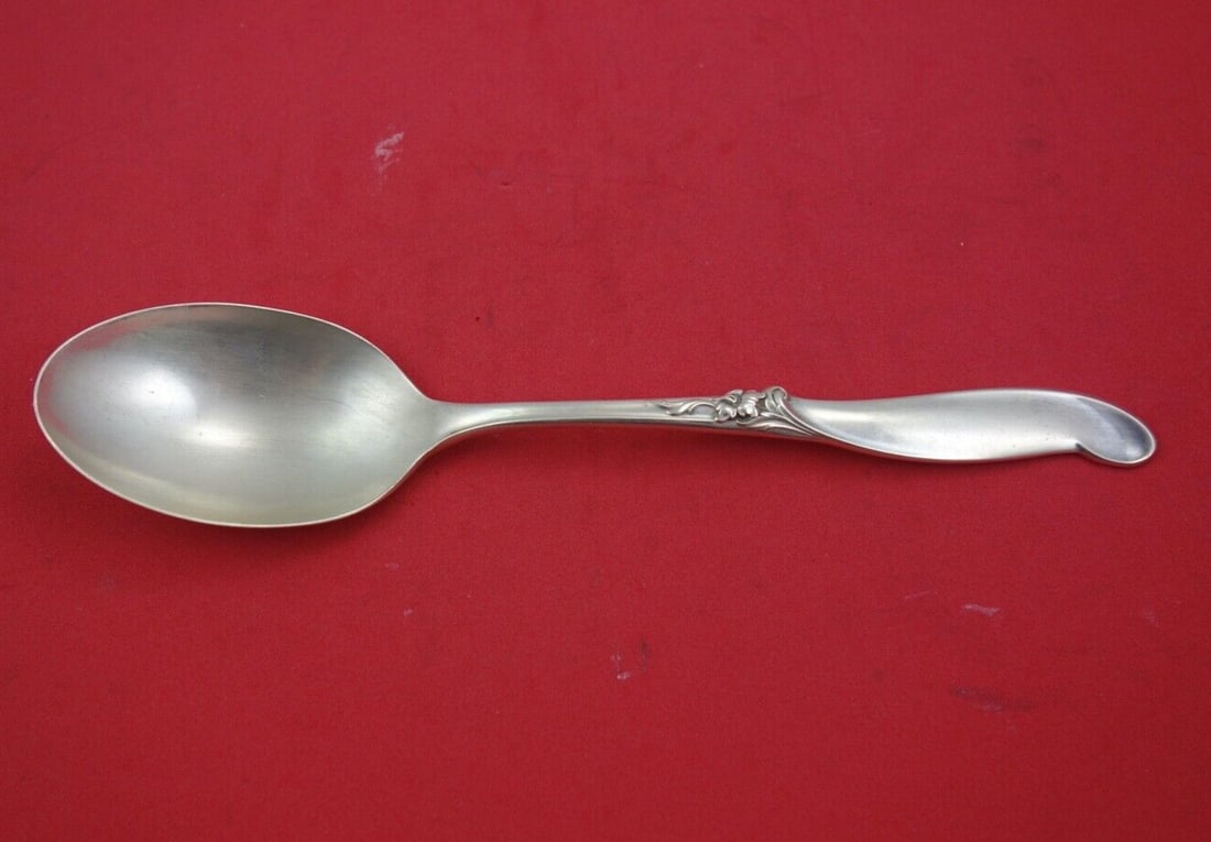 International Sterling Silver Silver Melody Serving Spoon 8.5": International Sterling Silver Silver Melody Serving Spoon 8.5" Enhance your dining experience with this elegant serving spoon from the Silver Melody pattern by International Sterling. Crafted from hig