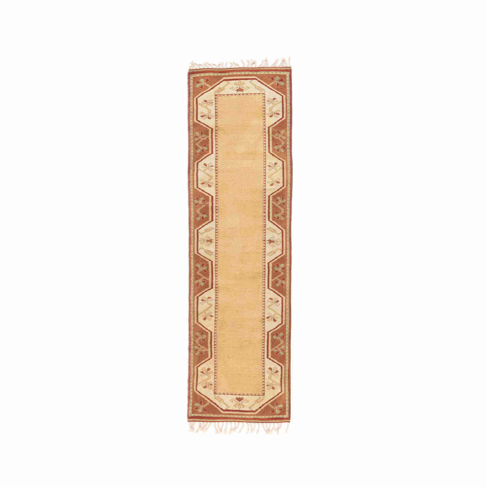 Authentic Handmade Milas Wool on Wool Carpet 28.3 x 94.9 Inches: Authentic Handmade Milas Wool on Wool Carpet 28.3 x 94.9 Inches Experience the artistry of the Authentic Handmade Milas Wool on Wool carpet, meticulously crafted to bring warmth and character to your 