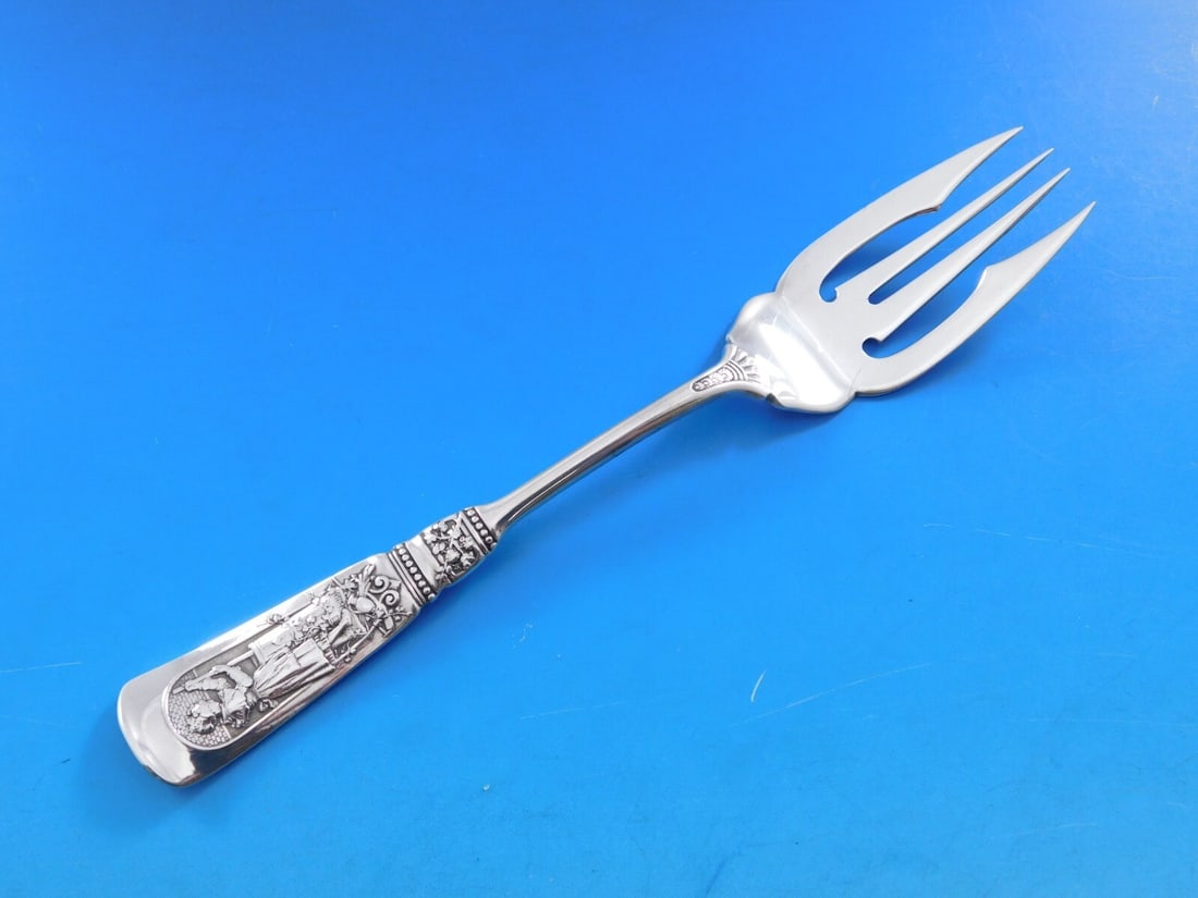 Gorham Fontainebleau Sterling Silver Fish Fork 6 5/8'' Multi-Motif (1 of 4)