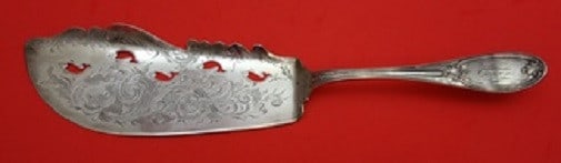Hebbard John Polhamus Sterling Silver Louis XIV Fish Server Pierced: Hebbard John Polhamus Sterling Silver Louis XIV Fish Server Pierced This exquisite fish server is crafted from sterling silver and features the elegant Louis XIV pattern designed by Hebbard and made b