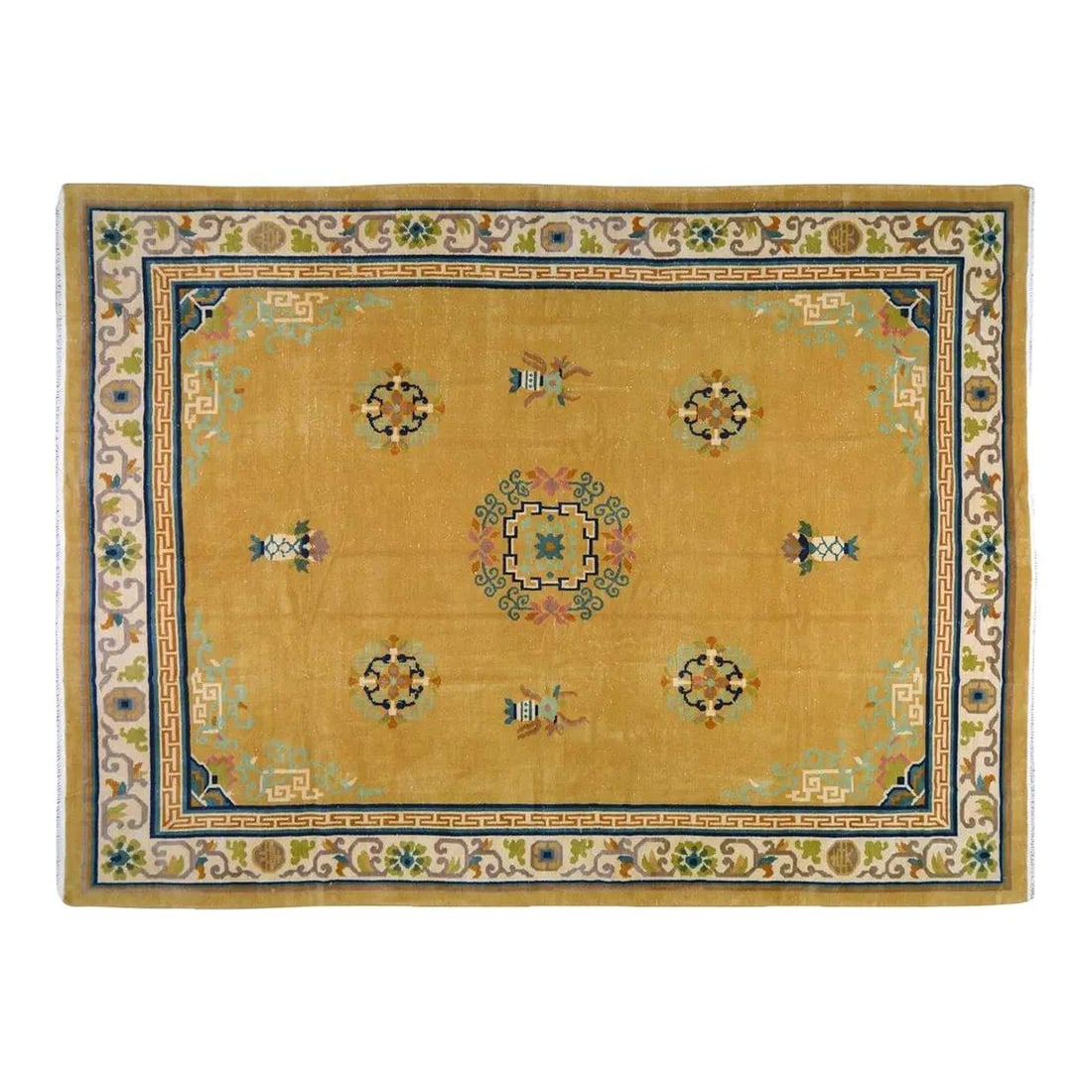 Chinese Art Deco Wool Area Rug 9'8x13'3 (1 of 6)