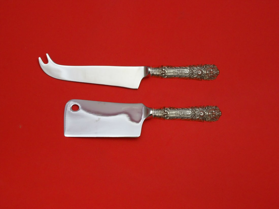 Renaissance Reed & Barton Silverplate Cheese Set 2pc Hollow Handle (1 of 1)