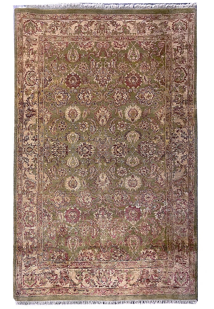 Handmade Jaipur Area Rug 3.11 x 6.3 Premium Quality: Handmade Jaipur Area Rug 3.11 x 6.3 Premium Quality Free continental US Shipping Enhance your home decor with this exquisite handmade Jaipur rug, measuring 3.11 x 6.3 feet. Crafted with precision and 