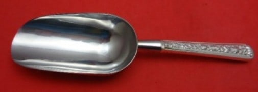 Watson Sterling Silver Windsor Rose Ice Scoop Custom Made 9.5in: Watson Sterling Silver Windsor Rose Ice Scoop Custom Made 9.5in Introducing the Windsor Rose Ice Scoop by Watson, a beautifully crafted serving piece made from high-quality sterling silver. This custo