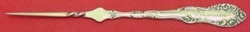 Towle Old English Sterling Silver Butter Pick Monogram Virginia 4 7/8 inches: Towle Old English Sterling Silver Butter Pick Monogram Virginia 4 7/8 inches This exquisite butter pick features the timeless Old English pattern by Towle, crafted from high-quality sterling silver. M