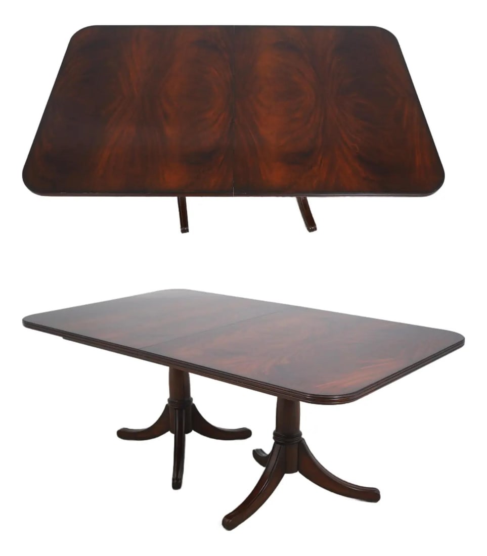 Maitland Smith Mahogany Dining Table with 18.5 Leaf (1 of 10)