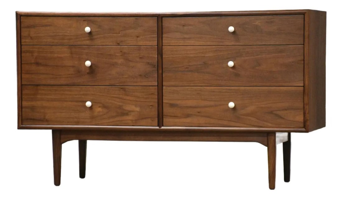 Drexel Declaration Walnut 6 Drawer Dresser by Kipp Stewart 52.5" (1 of 9)