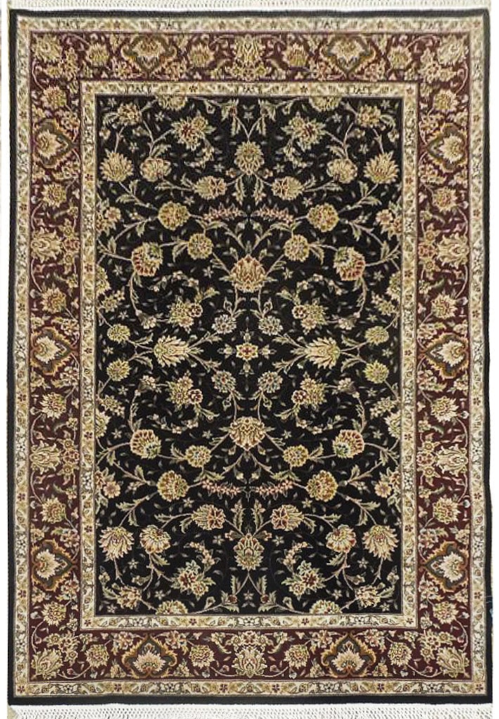 3.9 x 6.0 Tabriz Handmade Rug Wool Silk Persian Luxury: 3.9 x 6.0 Tabriz Handmade Rug Wool Silk Persian Luxury Free continental US Shipping Experience the opulence of this 3.9 x 6.0 Wool & Silk Tabriz Handmade Rug, a true testament to Persian craftsmanship