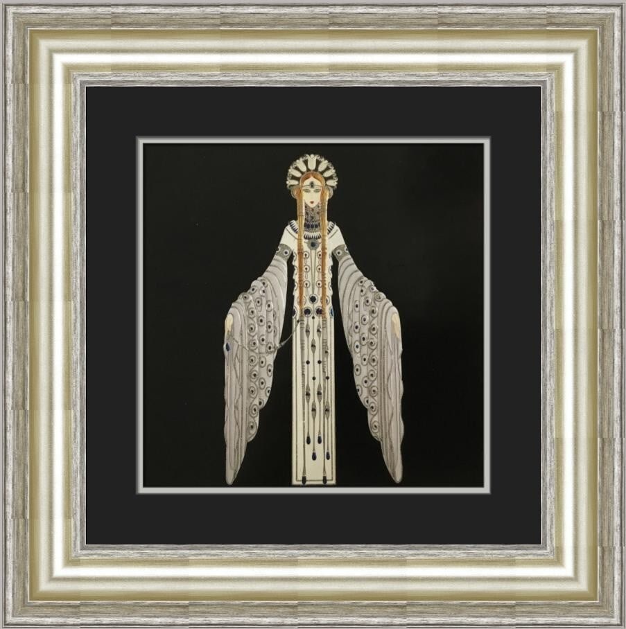 Framed Erte Byzantine Reproduction Offset Lithograph Print (1 of 2)