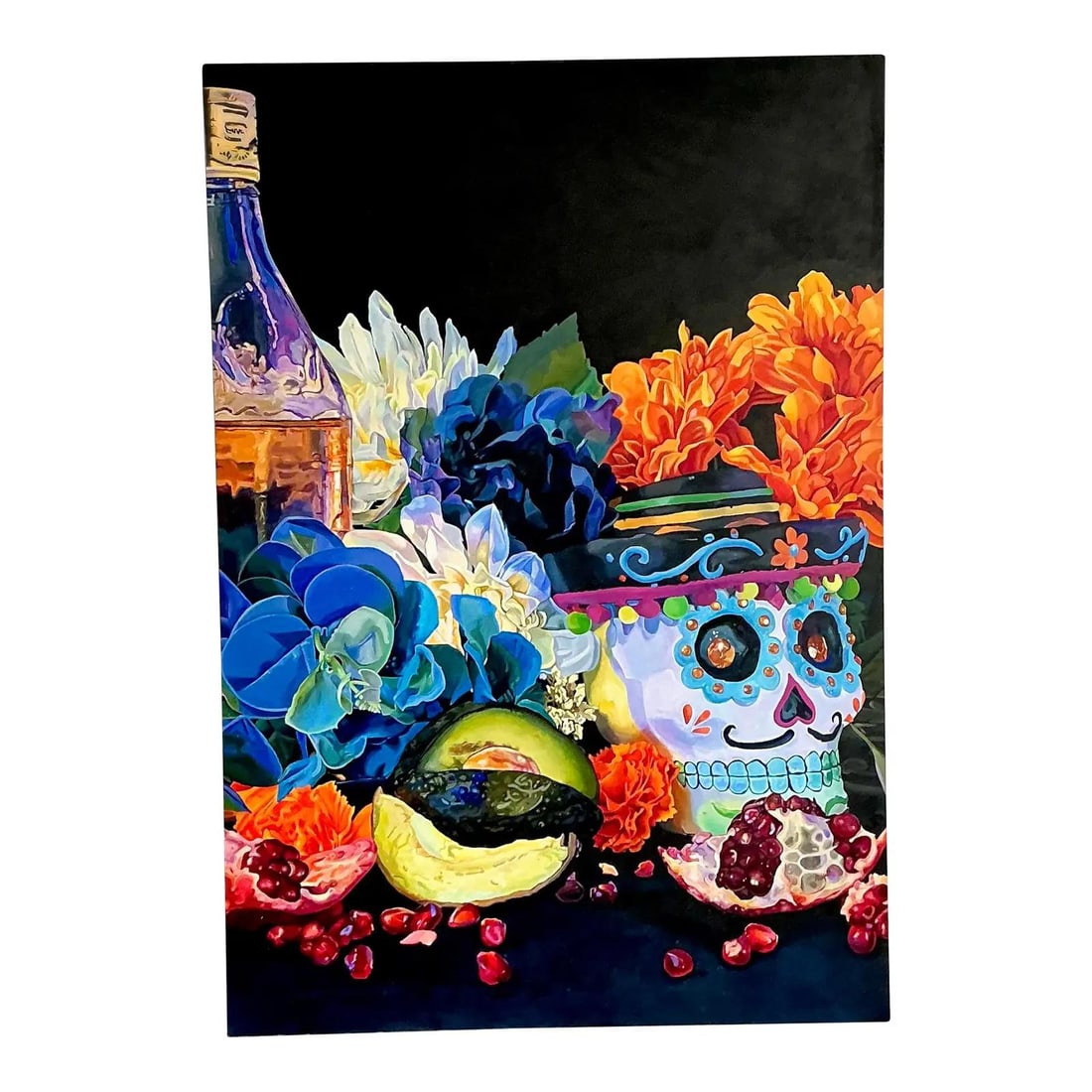 Monumental Dia de los Muertos Oil Painting on Canvas (1 of 10)