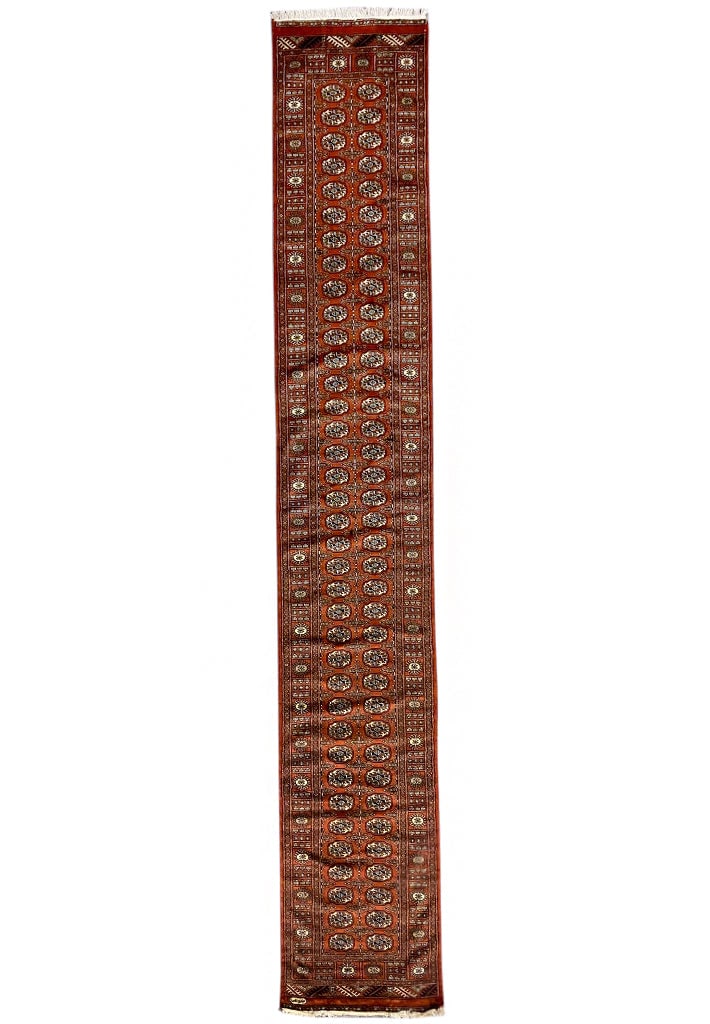 18 Feet Classic Bokhara Handmade Runner Rug from Pakistan: 18 Feet Classic Bokhara Handmade Runner Rug from Pakistan Free continental US Shipping Enhance your living space with this stunning 18-foot Classic Bokhara Runner, meticulously handmade in Pakistan. F