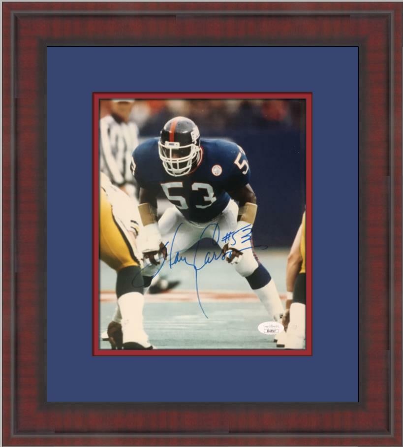 Harry Carson New York Giants Signed Photo 14 x 16 Custom Framed JSA COA (1 of 6)
