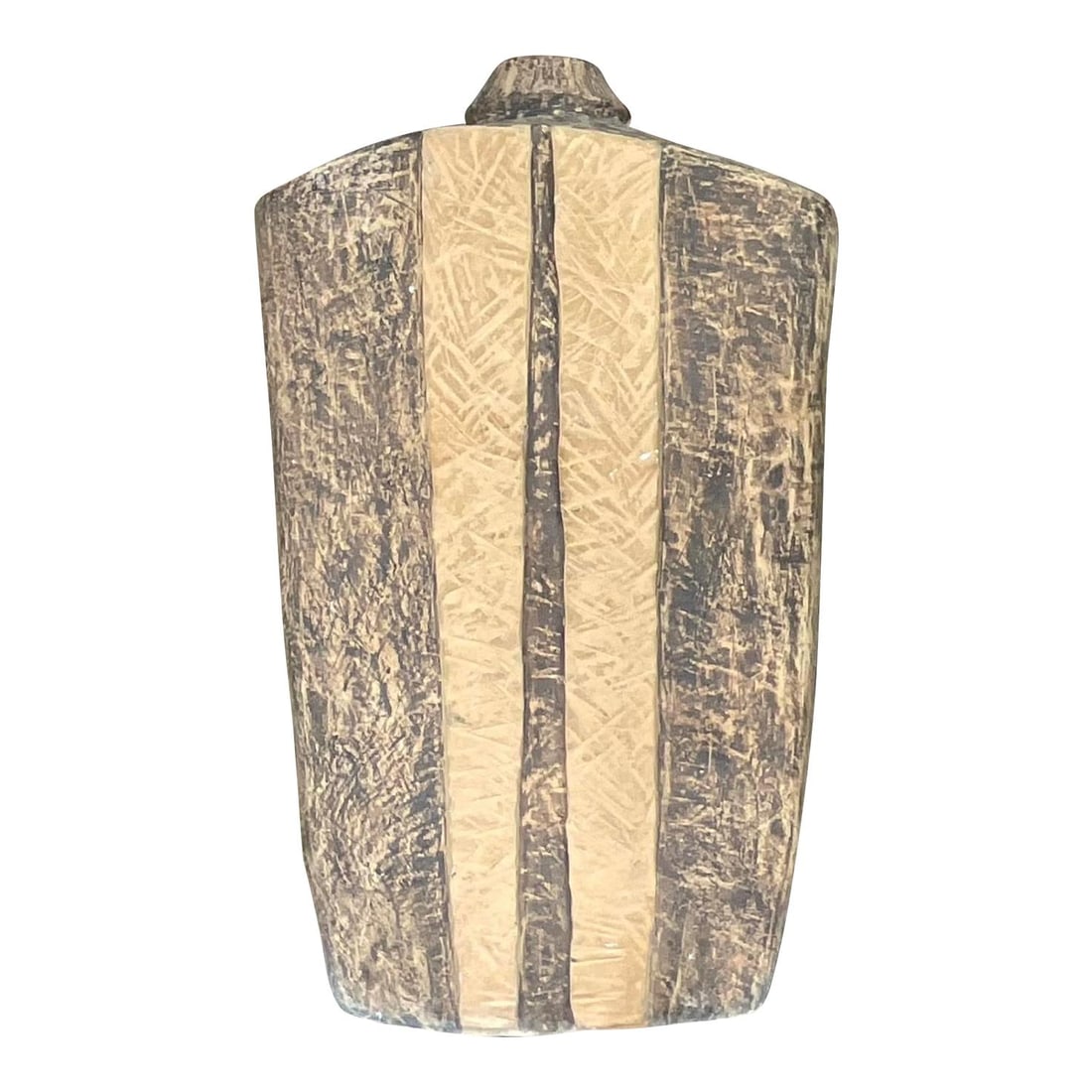 Monumental Ecru Matte Ceramic Urn 31" Tall Vintage Decor: Monumental Ecru Matte Ceramic Urn 31" Tall Vintage Decor Elevate your decor with this Vintage Matte Glazed Ceramic Urn, featuring a striking ecru color and a sleek matte finish. Its substantial Americ