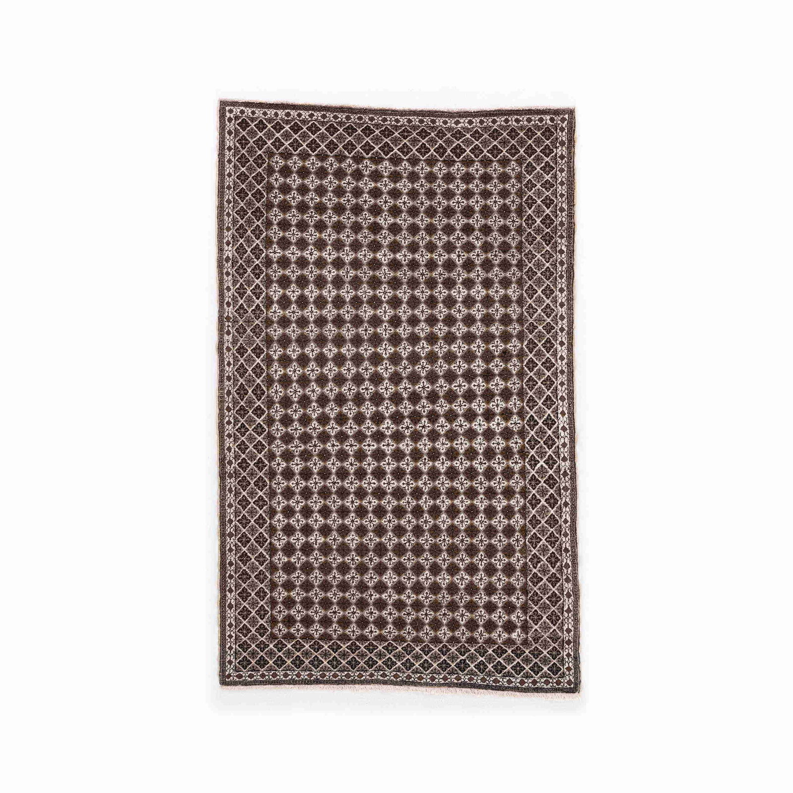 Handmade Kayseri Wool on Cotton Carpet 53.9 x 87.8 Inches: Handmade Kayseri Wool on Cotton Carpet 53.9 x 87.8 Inches Discover the exquisite craftsmanship of this Authentic Handmade Kayseri Carpet, featuring a beautiful blend of wool on cotton. Originating fro
