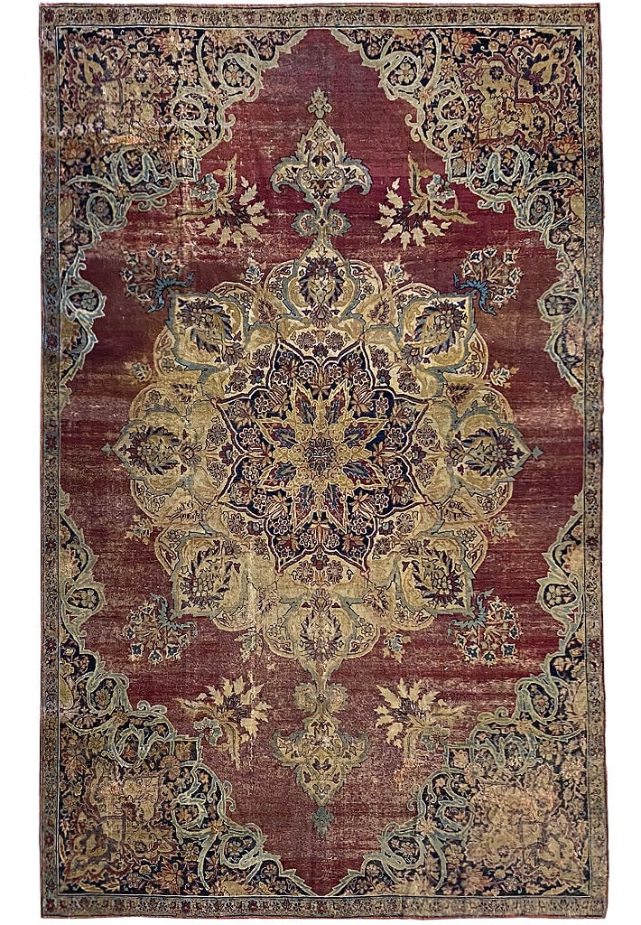 6.6 x 10.4 Antique Persian Kermanshah Rug Vintage Style: 6.6 x 10.4 Antique Persian Kermanshah Rug Vintage Style Free continental US Shipping Discover the beauty of this exquisite 6.6 x 10.4 Antique Persian Kermanshah Rug, showcasing intricate patterns and 
