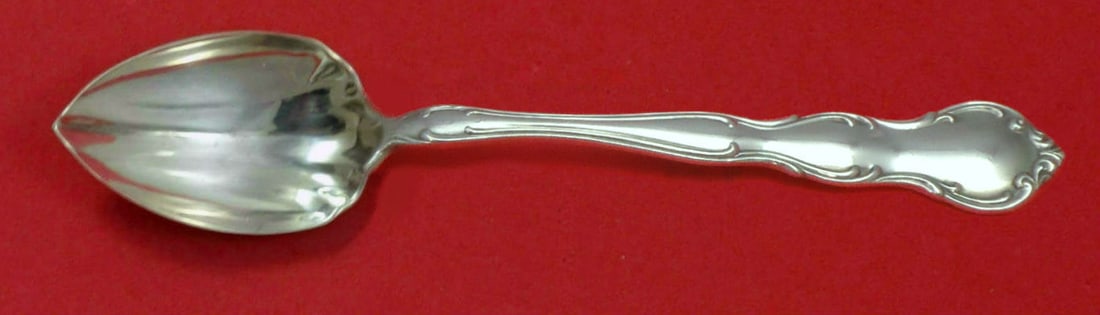 Wallace Sterling Silver My Love Fluted Grapefruit Spoon 5 3/4": Wallace Sterling Silver My Love Fluted Grapefruit Spoon 5 3/4" This exquisite grapefruit spoon is crafted by Wallace in the distinctive 'My Love' pattern. Made from high-quality sterling silver, this 