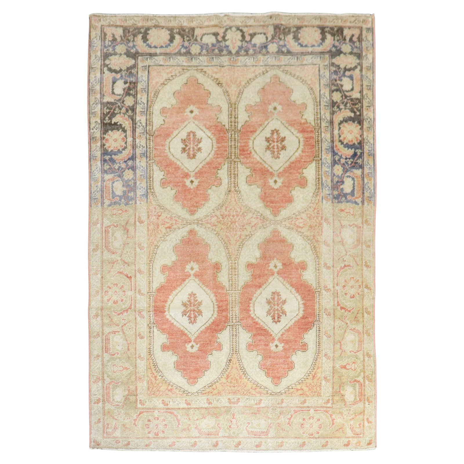 Antique Turkish Sivas Wool Rug 3'11 x 5'6 Agra Style Circa 1930 (1 of 8)