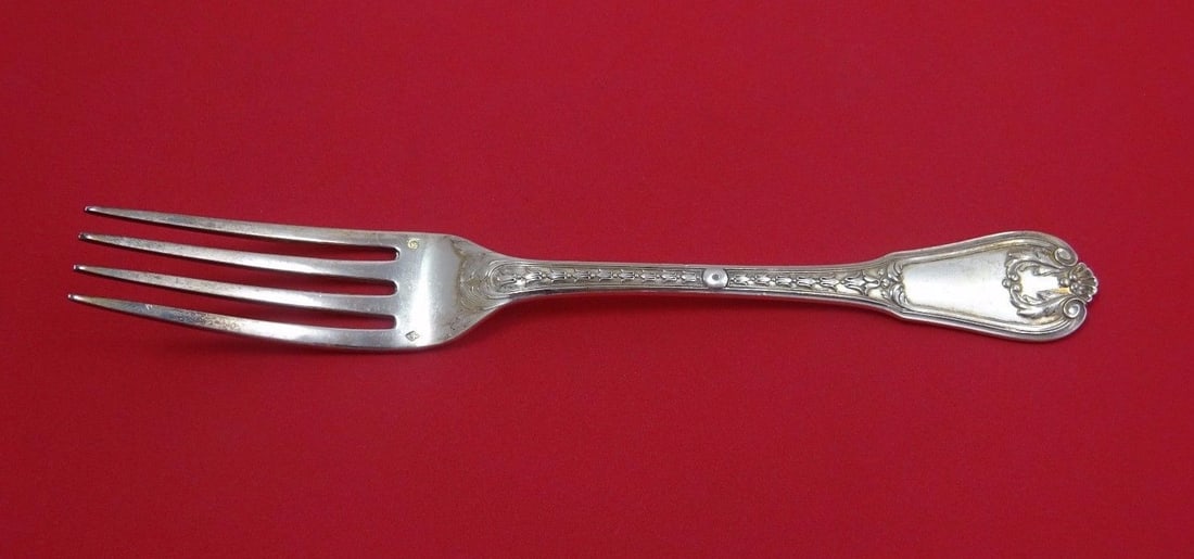 Odiot Bourbons Sterling Silver Dinner Fork 8 5/8 Inches: Odiot Bourbons Sterling Silver Dinner Fork 8 5/8 Inches This exquisite dinner fork is crafted from high-quality sterling silver and features the elegant Bourbons pattern by renowned maker Odiot. Measu