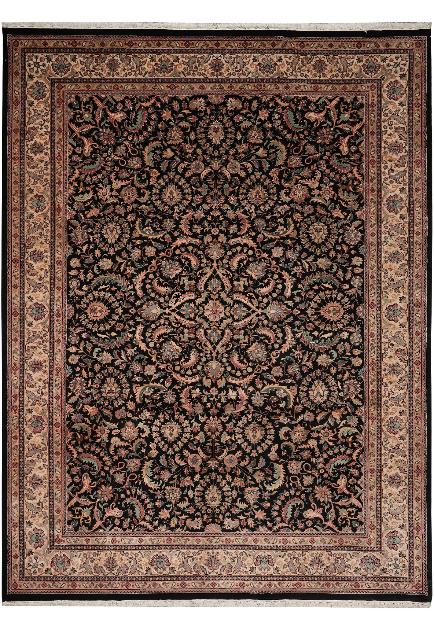 9 x 11.8 Black Hand-Knotted Wool Rug Dense Weave Elegant Design: 9 x 11.8 Black Hand-Knotted Wool Rug Dense Weave Elegant Design Free continental US Shipping This 9 x 11.8 hand-knotted rug features a dense weave and a deep black color, offering both durability and 