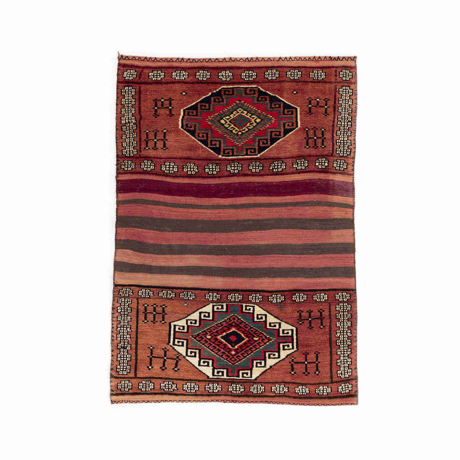 Authentic Handmade Bahtiyari Wool Carpet 49.2 x 74.8 Inches: Authentic Handmade Bahtiyari Wool Carpet 49.2 x 74.8 Inches Experience the beauty of authentic craftsmanship with this Handmade Bahtiyari Carpet. Made from high-quality wool on wool, this stunning pie