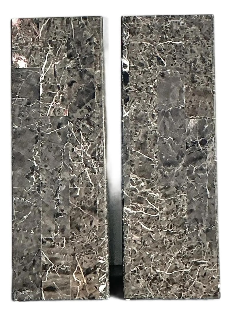 Pair of Vintage Stone Plinths Tessellated Hollywood Regency (1 of 10)