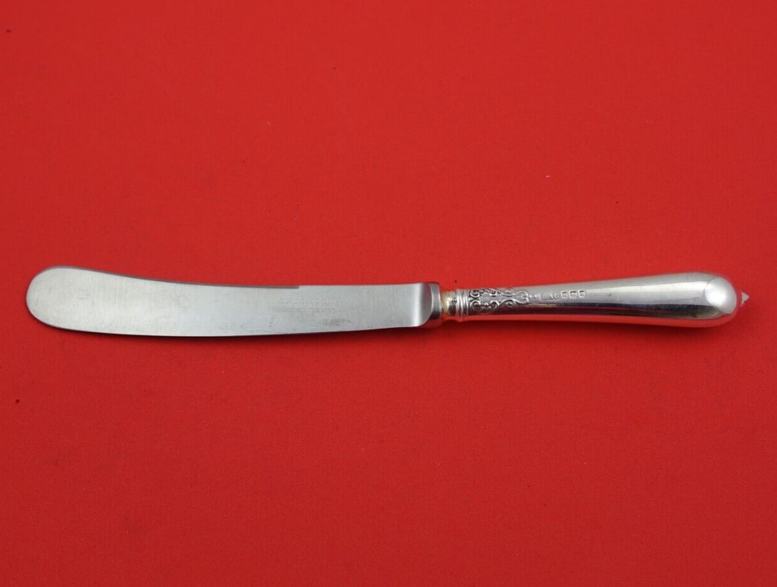 Crichton Mary II Sterling Silver Knife Cannon Handle 8 5/8in (1 of 3)