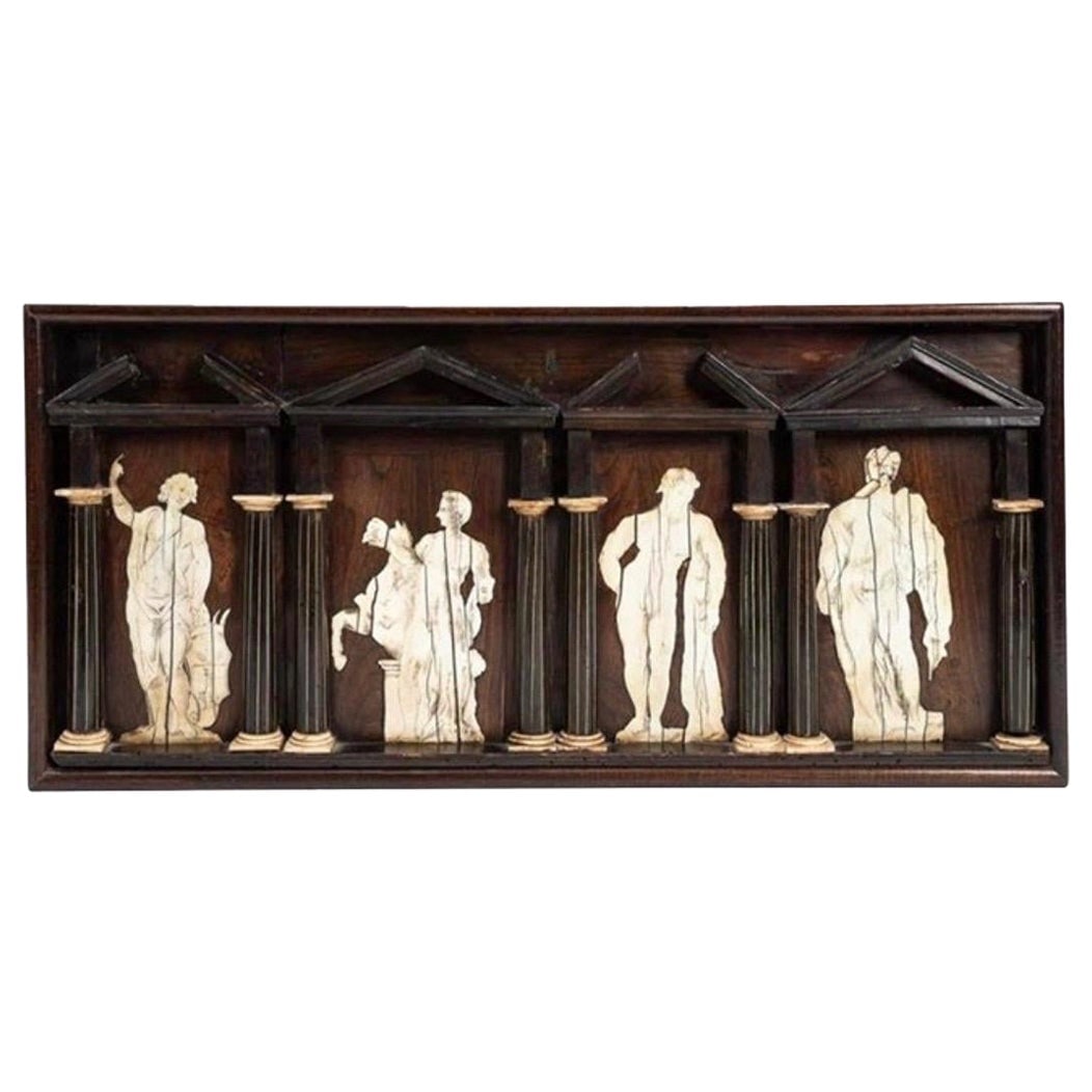 18th Century Inlaid Classical Figure Panel (1 of 8)
