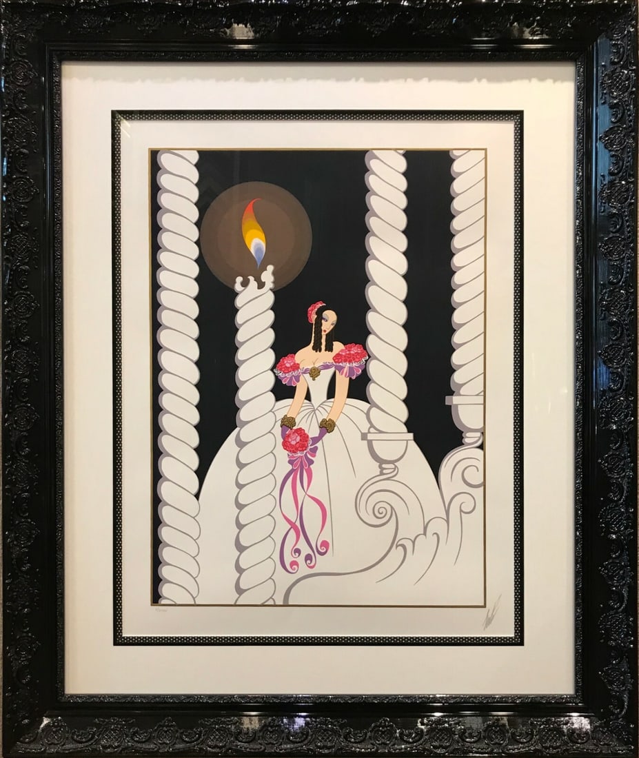 Framed La Traviata Serigraph Pencil Signed by Erte Limited Edition Art Deco Print: Framed La Traviata Serigraph Pencil Signed by Erte Limited Edition Art Deco Print This is a limited edition serigraph on paper titled "La Traviata" by Erte, pencil signed by the artist. The artwork fe