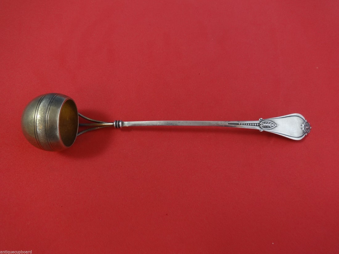 Whiting Armor Sterling Silver Ladle Goldwashed Stippled Bowl 8 Inch: Whiting Armor Sterling Silver Ladle Goldwashed Stippled Bowl 8 Inch This exquisite ladle from the Armor pattern by Whiting is crafted from sterling silver and features a stunning goldwash with a stipp