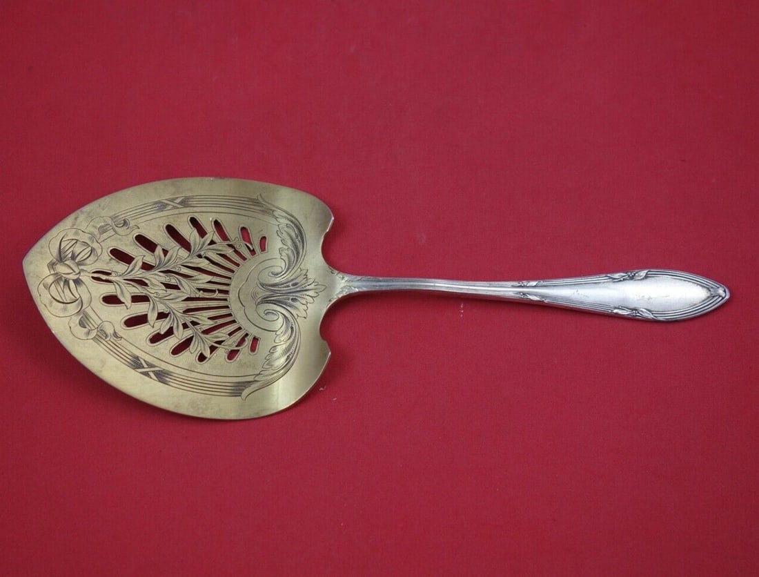 Bruckmann & Sohne Model 320 .800 Silver Asparagus Server 9 3/4" (1 of 2)