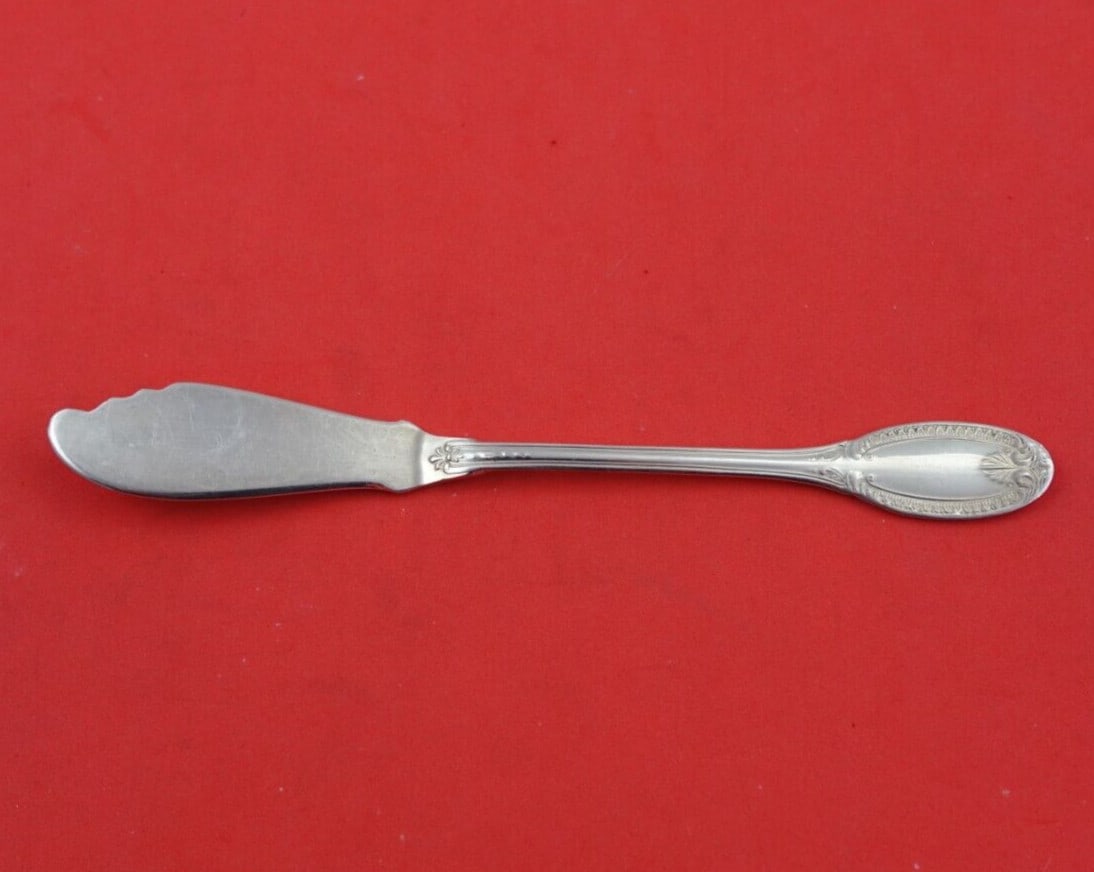 Italian .925 Silver 6 Inch Master Butter Knife Flat Handle (1 of 3)