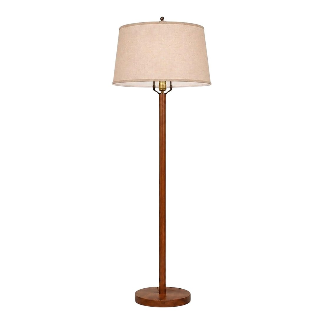 Walnut Mid Century Floor Lamp 1960s USA: Walnut Mid Century Floor Lamp 1960s USA This mid-century modern floor lamp from the 1960s features a walnut construction and classic design. Crafted in the USA, it showcases the warm brown tones chara