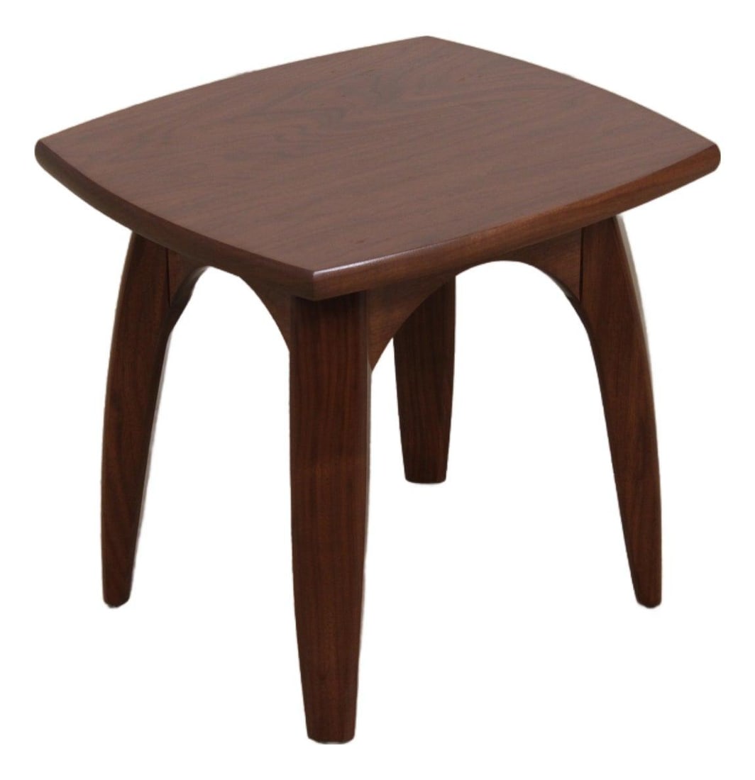 Walnut Modern Accent Table or Stool 20w x 17.5d x 18h (1 of 10)