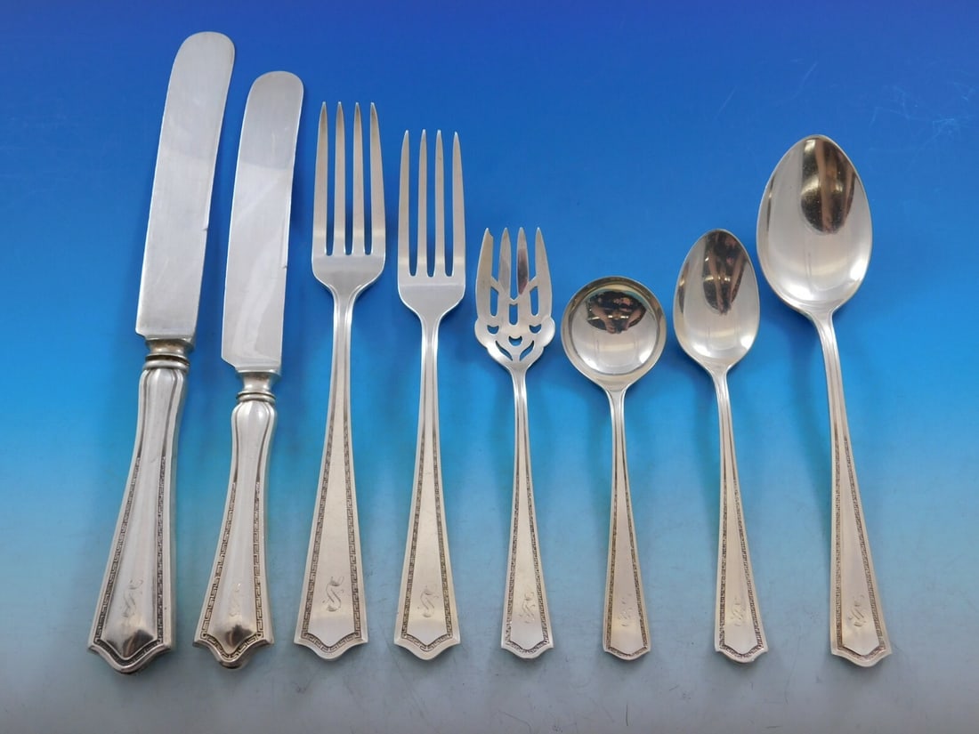Arcadia SSMC Saart Sterling Silver Flatware Set 105 pcs for 12 Service (1 of 11)