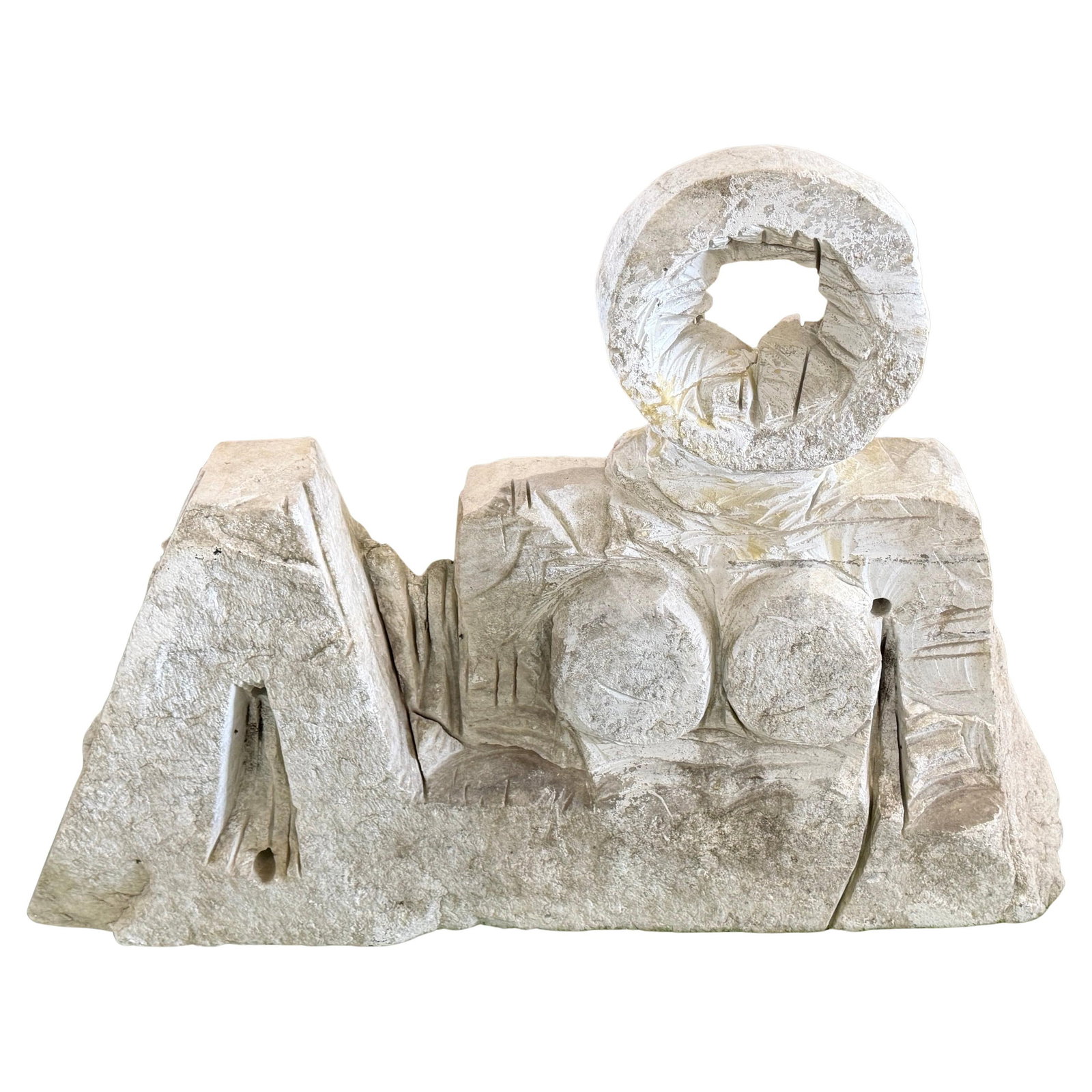 Modern Marble Reclining Woman Sculpture in the Manner of Henry Moore 1970: Modern Marble Reclining Woman Sculpture in the Manner of Henry Moore 1970 This monumental marble sculpture, crafted in the manner of Henry Moore circa 1970s, features a reclining female figure rendere