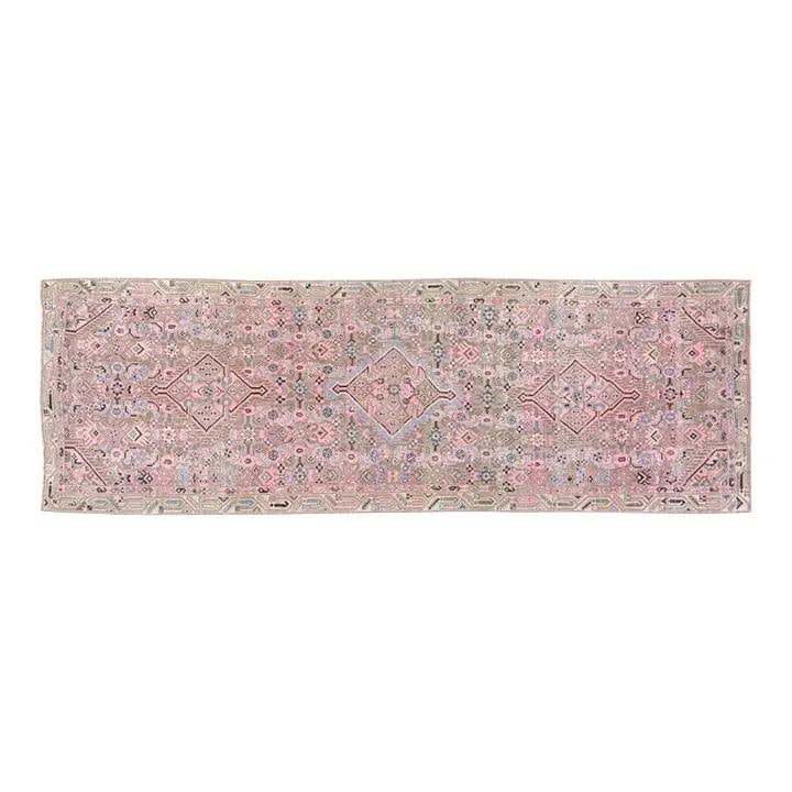 Turkish Wool Runner Rug Hand Knotted 3'1 x 10' Vintage Style: Turkish Wool Runner Rug Hand Knotted 3'1 x 10' Vintage Style This vintage Turkish hand-knotted wool rug is crafted using traditional techniques, showcasing a harmonious blend of timeless artistry and 