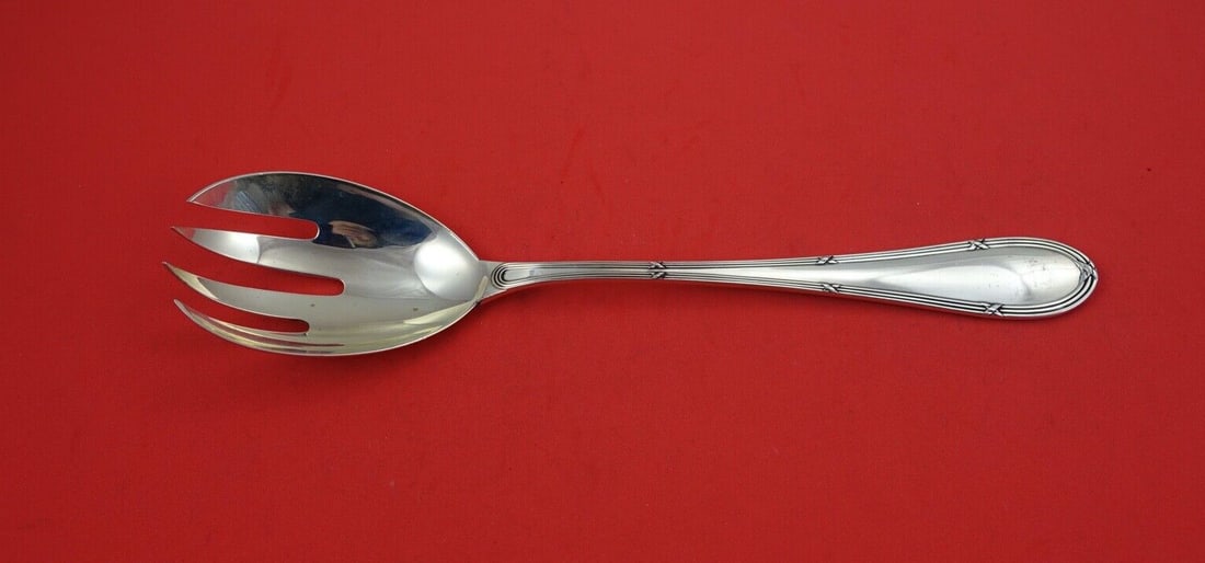 Buccellati Parma Sterling Silver Salad Serving Fork 10 Inch: Buccellati Parma Sterling Silver Salad Serving Fork 10 Inch This exquisite salad serving fork from Buccellati's Parma pattern is crafted from sterling silver and measures 10 inches in length. The fork