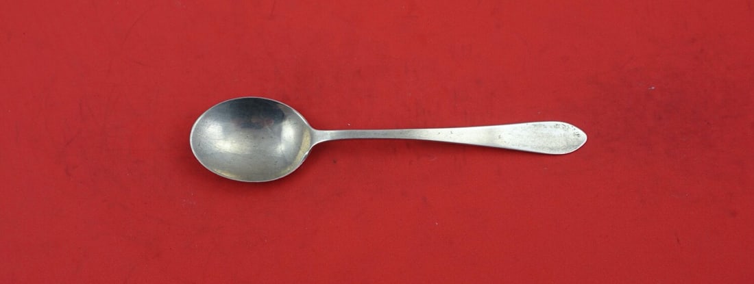Dominick & Haff Sterling Silver Olive Spoon 5 1/4 Not Pierced 1850-1899: Dominick & Haff Sterling Silver Olive Spoon 5 1/4 Not Pierced 1850-1899 This exquisite olive spoon by Dominick & Haff is crafted from high-quality sterling silver, showcasing a timeless design from th