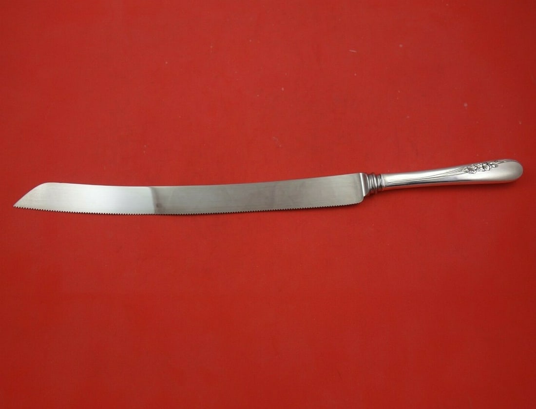 International Blossom Time 16 Inch Sterling Silver Wedding Cake Knife (1 of 3)