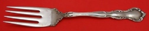 Wallace My Love Sterling Silver Cold Meat Fork 9 1/8 Inch: Wallace My Love Sterling Silver Cold Meat Fork 9 1/8 Inch This exquisite serving fork from the "My Love" pattern is crafted by Wallace in sterling silver. Measuring 9 1/8" in length, this cold meat fo